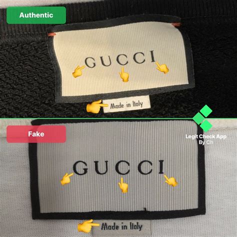 gucci tag real vs fake|authentic gucci clothing tags.